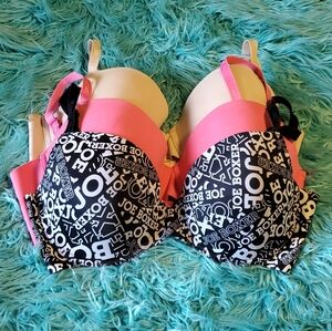 💕 Joe Boxer 💕 3 Pc Bra Set Size 38D